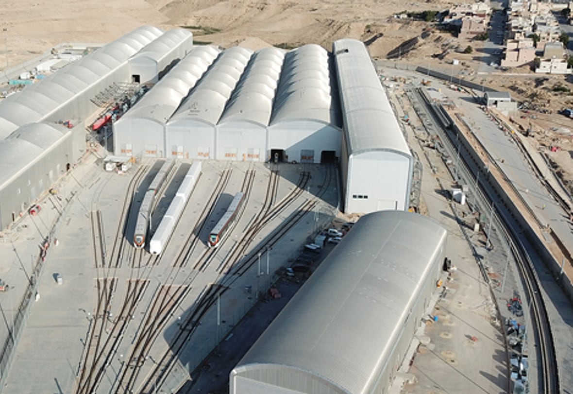East Depot Pump Station قيد الإنشاء لمترو الرياض