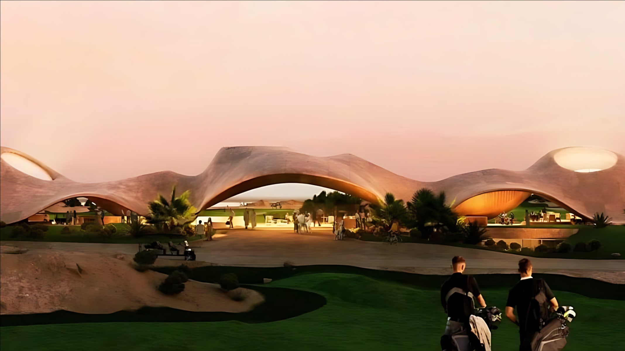 The golf club at Sindalah Island, NEOM