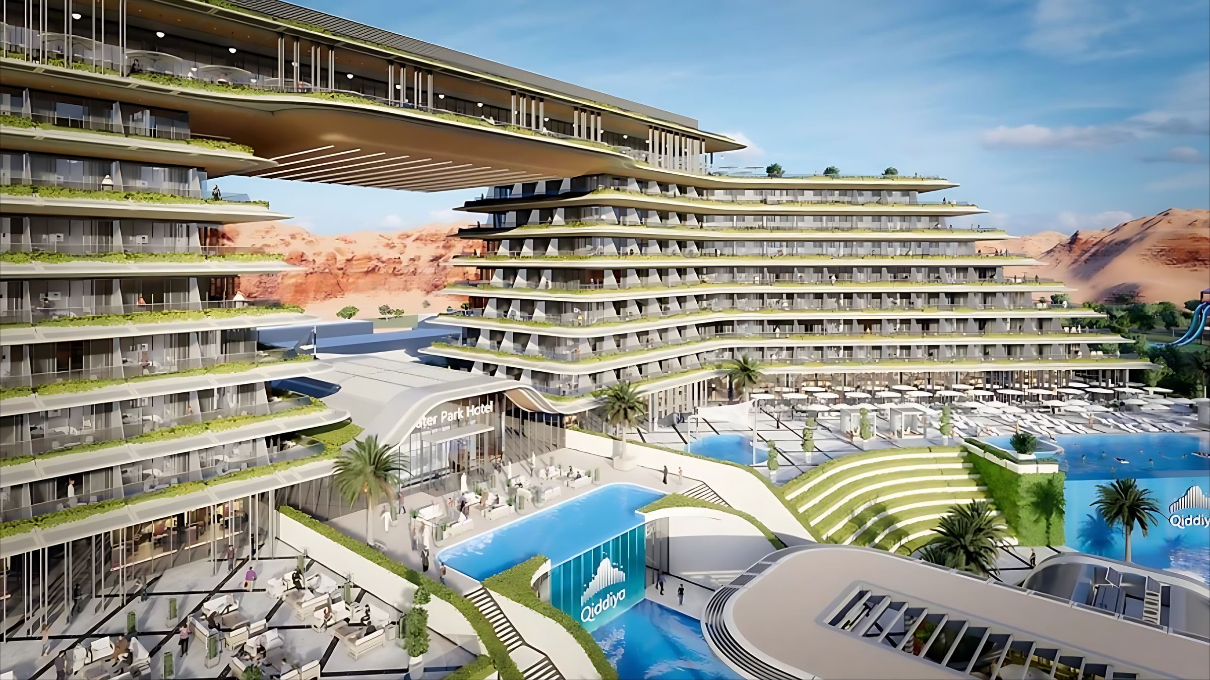 Water Park Hotel development at Qiddiya